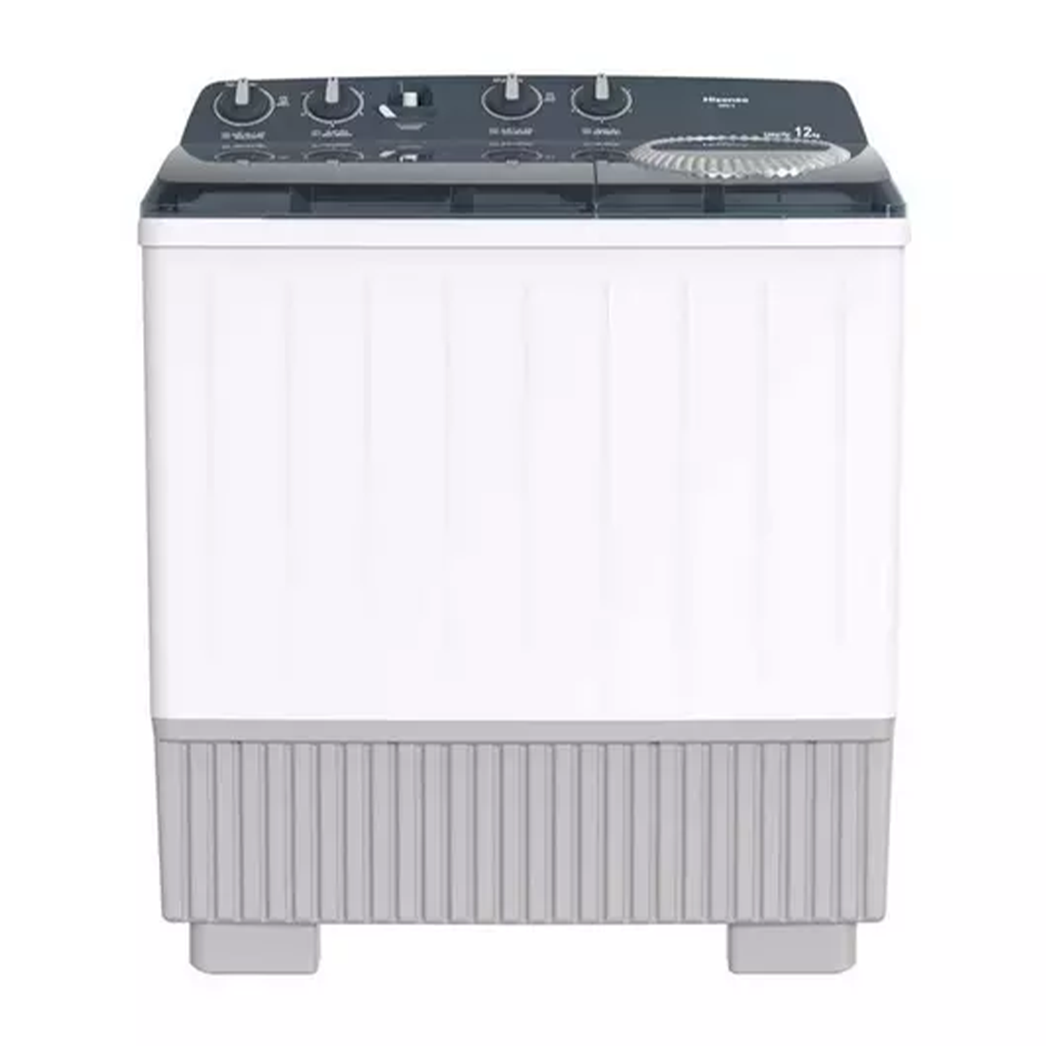 WSG120000000H غسالة حوضين هايسنس , 12كجم , ابيض - (WSG12) - Image 1