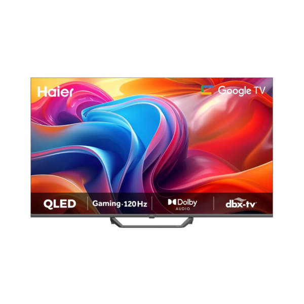 Haier 55-inch QLED, Smart, Google TV, Bluetooth, 2USB, 4HDMI, Color HDR, 120Hz - (H55S80FUX)
