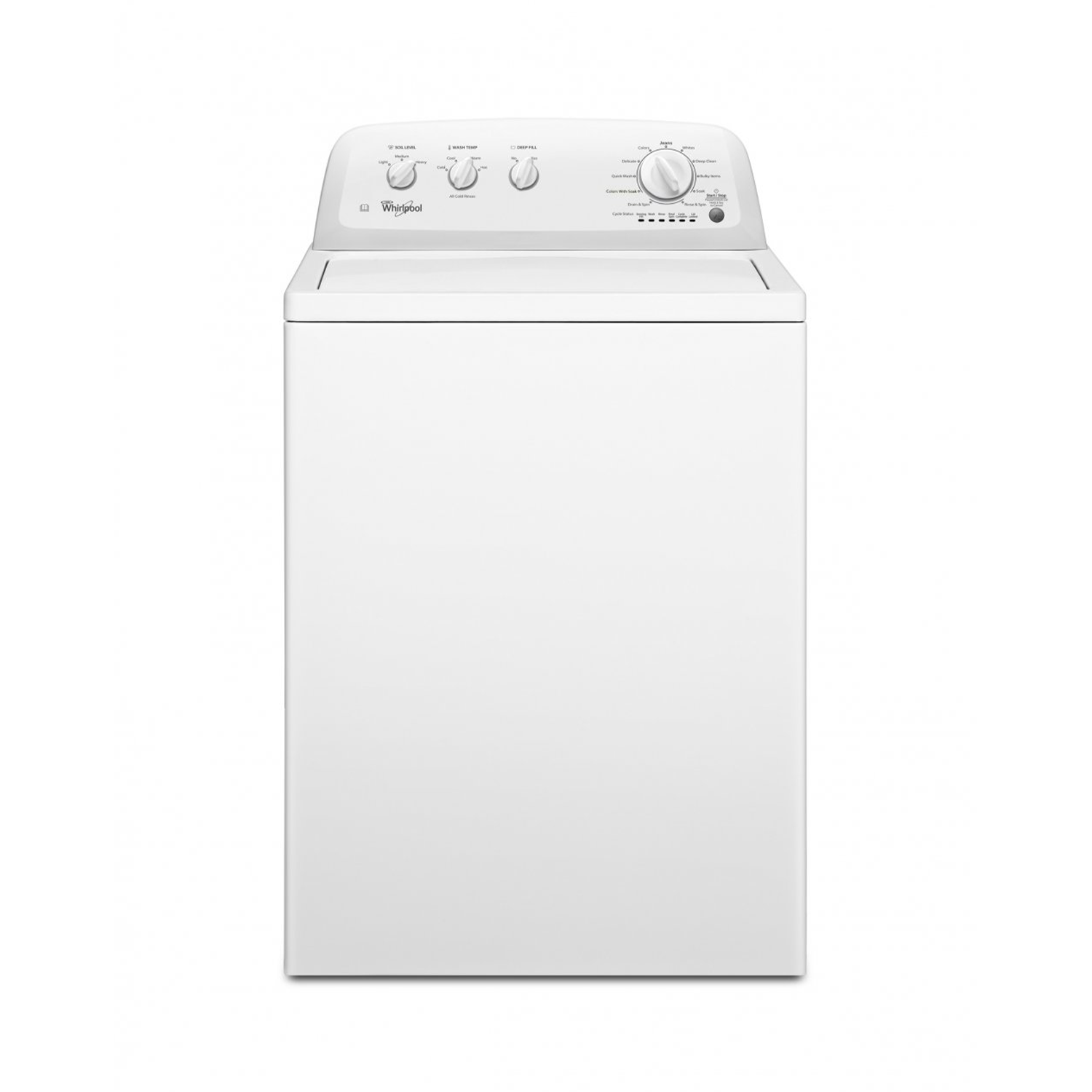 4KWTW5700JW.png غسالة فول اوتومايك ويرلبول,تحميل علوي,12كجم,11برنامج,ابيض (4KWTW5700JW) - Image 1