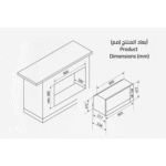 فرن كهرباء بلت ان ميديا,90سم,10 وظائف - (95M90M1S) - Image 2
