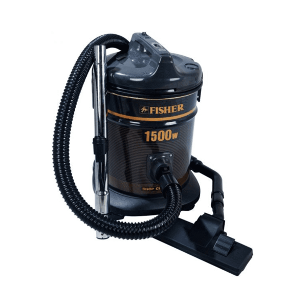 مكنسة فيشر , برميل312لتر , 1500وات , اسود - (BSC-1500F)