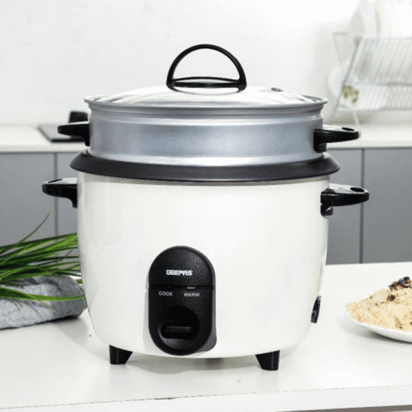 جيباس طاهي أرز كهربائية , 1.5 لتر,500 واط , ابيض - (GRC35011)