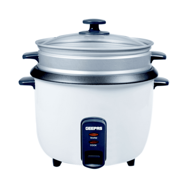 Gebas Electric Rice Cooker, 0.6L, 350W, White - (GRC35011)