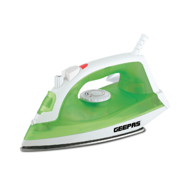 Green – Geepas Dry Iron, 1600W, White – (GSI7783)