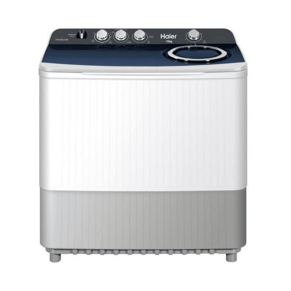 Haier Double Sink Washing Machine, 15kg, White - (HTW150-S186)