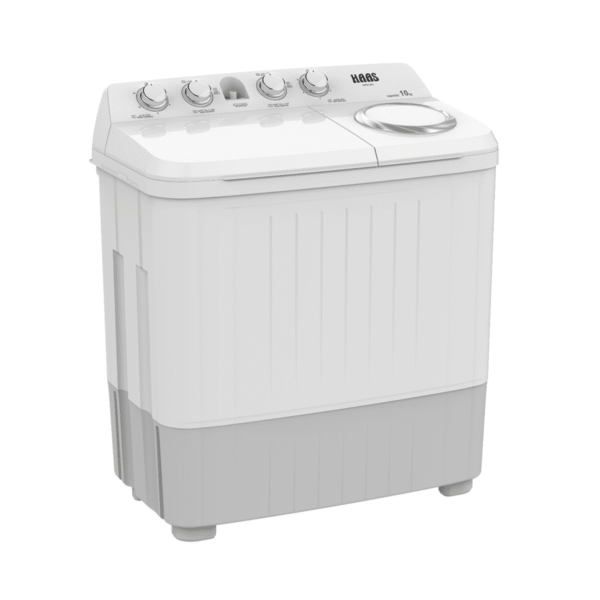 غسالة حوضين هاس,10كجم,ابيض - (HWT210XL)