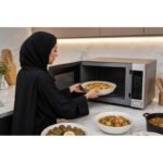 ⁦ميكروويف جينيرال إلكترك، 45 لتر، 1150 واط، ستيل  JES1657SMSS⁩ - الصورة ⁦6⁩