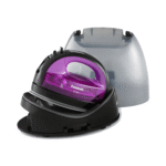 Panasonic Steam Iron,Cordless,Digital Control,Ceramic,135ml,1550W,Black-Violet - (NI-WL41VTH)