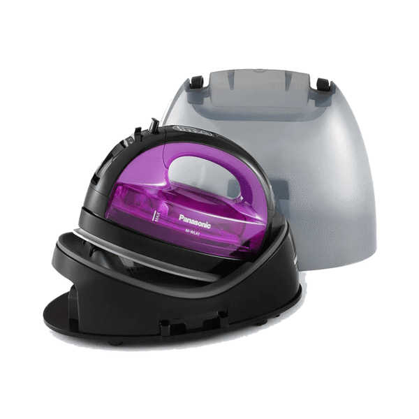 Panasonic Steam Iron,Cordless,Digital Control,Ceramic,135ml,1550W,Black-Violet - (NI-WL41VTH)