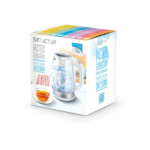 غلايه كهربائية زجاج سينكور , 2 لتر , 5 مستويات تسخين الكتروني , مؤشر ضوئي لمستويات الحرارة , 2200وات - (SWK 2190WH) - Image 8