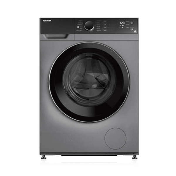 Toshiba Full Automatic Washing Machine, Front Load, Inverter, 14 Programs, 12kg Wash - 8kg Dry, Silver - (TWD-BJ130M4BB SK)