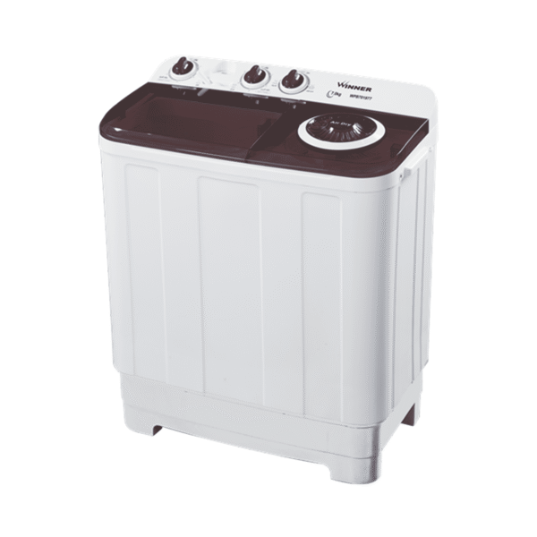 Winner Double Basin Washing Machine, 7kg, White - (WPB701977)
