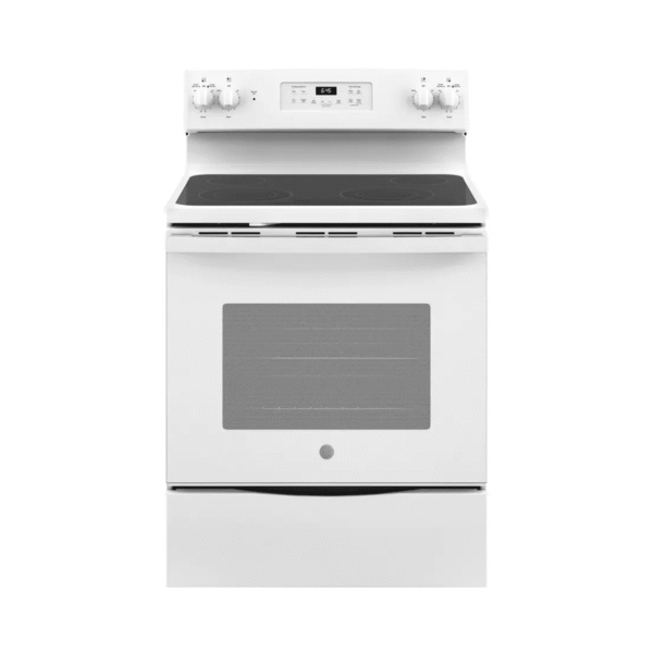 GE Electric Oven,Ceramic,4 Eyes,White - (JSB645DKWW)