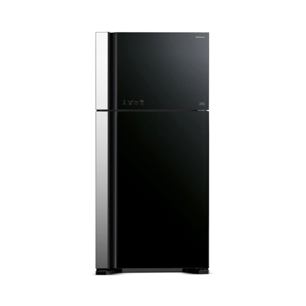 ثلاجة هيتاشى 19.43 قدم,مكعب 2 باب اسود,زجاجي - (R-VG700PS7G BK)
