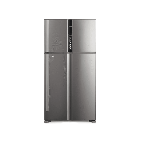 ثلاجة هيتاشى 21.20 قدم,مكعب 2 باب ستيل - (R-V805PS1KV-BSF)