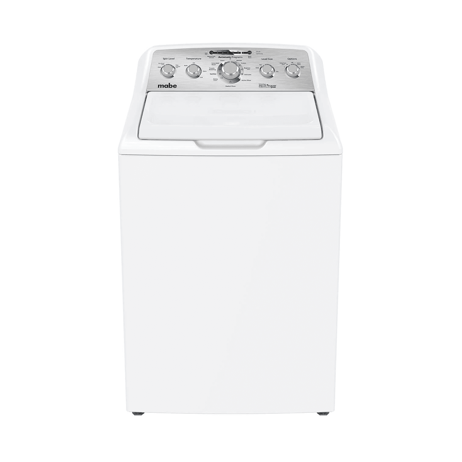 mabe-auto-washing-machine-topload-12kg-5-knobs-white-lmh72105cbfu4.png غسالة فول اوتومايك مابي , تحميل علوي , 12كجم , 5 مفاتيح , ابيض - (LMH72105CBFU4) - الصورة 1