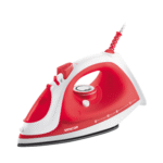 Syncor Electric Steamer, Adjustable Thermostat, 260ml, 2200W, Red-White - (SSI 5420RD)